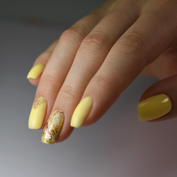 Nail Art - 50+ Beautiful Yellow Style Nail Art For Manicure Ideas | Plaid  nails, Yellow nails, Halloween nail designs